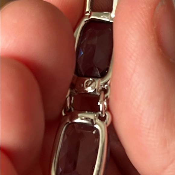 Swarovski Purple Crystal Bracelet Size 6.5 - Picture 9 of 11